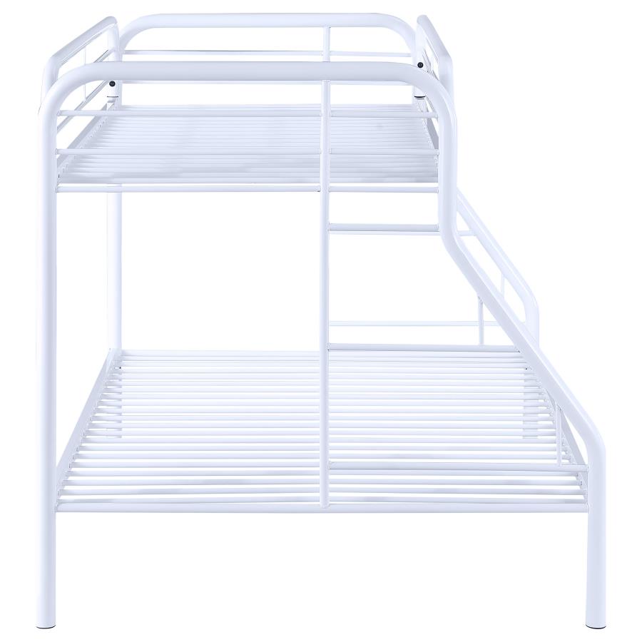 Morgan White Twin / Full Bunk Bed - MyWaynesHome #