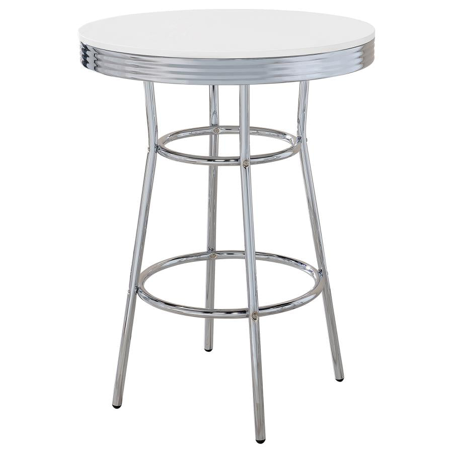 Theodore White Bar Table - MyWaynesHome #