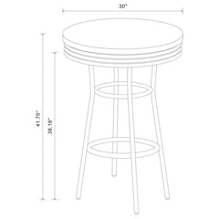 Theodore White Bar Table - MyWaynesHome #