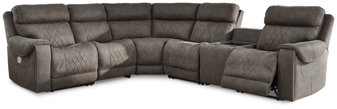 Hoopster 6-Piece Power Reclining Sectional - MyWaynesHome #