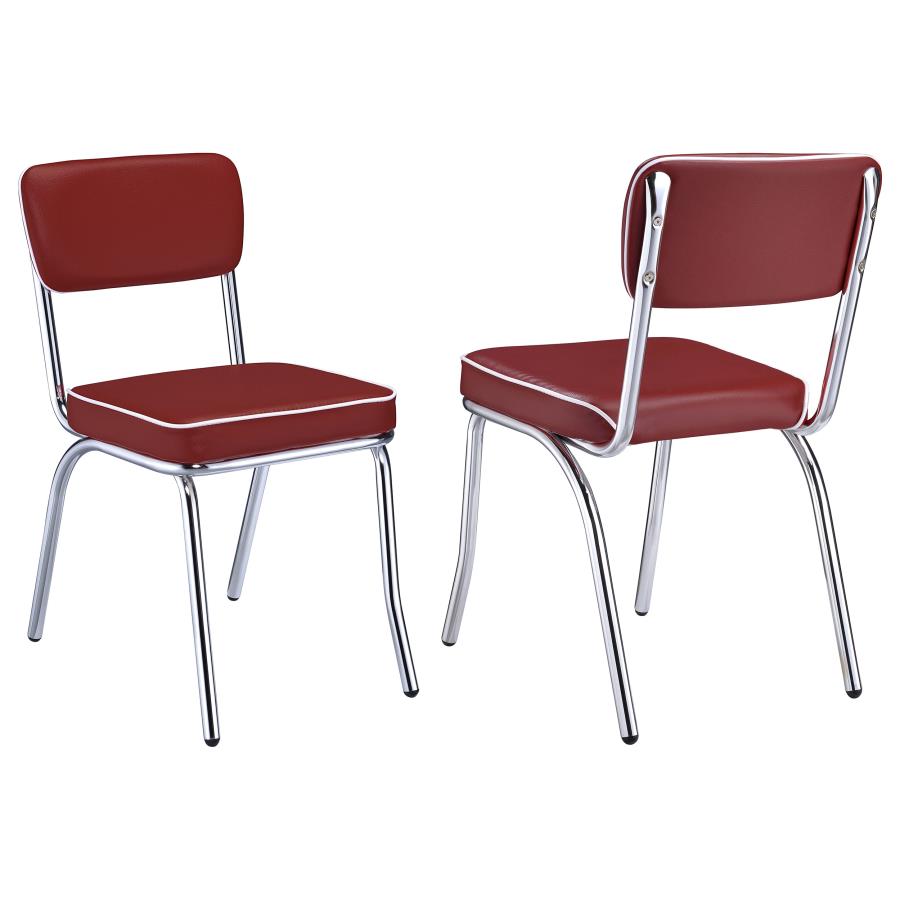Retro Red Side Chair - MyWaynesHome #