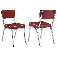 Retro Red Side Chair - MyWaynesHome #