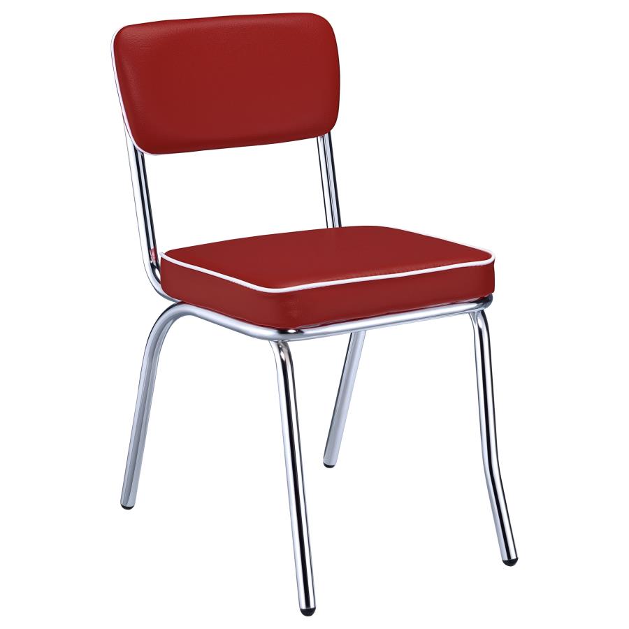 Retro Red Side Chair - MyWaynesHome #