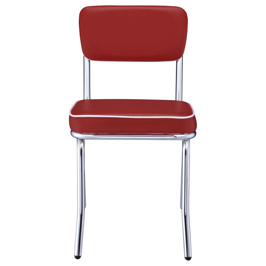 Retro Red Side Chair - MyWaynesHome #