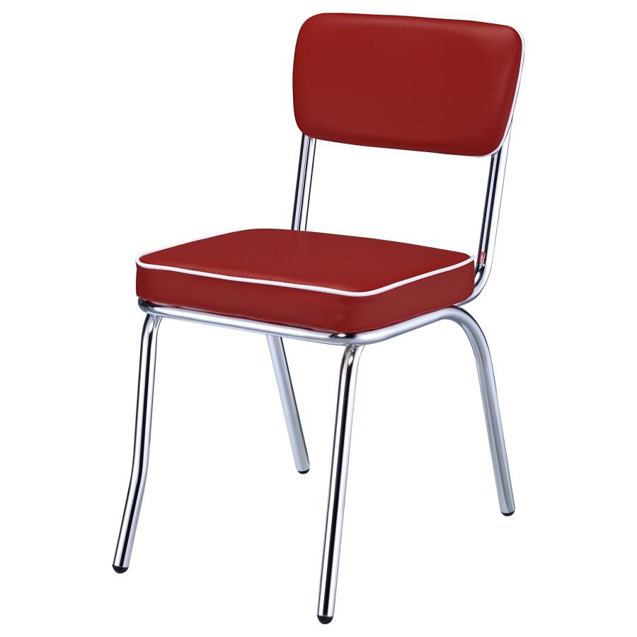 Retro Red Side Chair - MyWaynesHome #