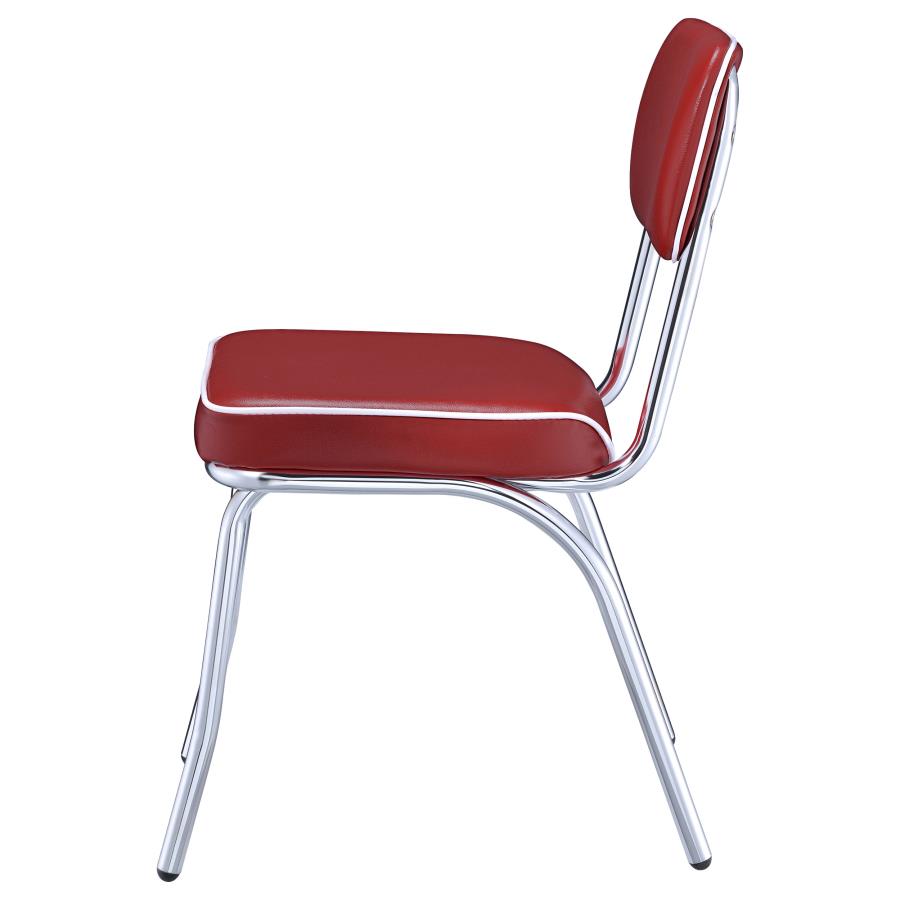 Retro Red Side Chair - MyWaynesHome #