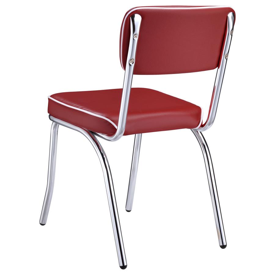 Retro Red Side Chair - MyWaynesHome #