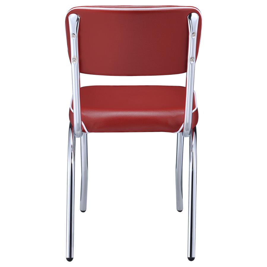Retro Red Side Chair - MyWaynesHome #