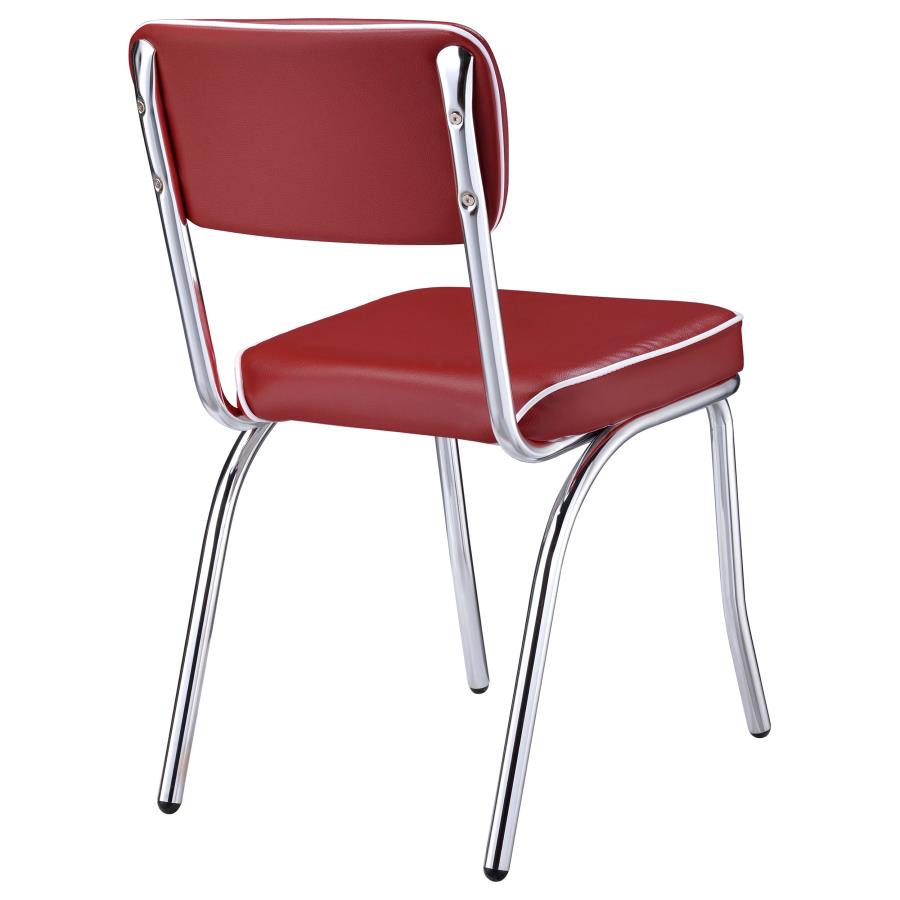 Retro Red Side Chair - MyWaynesHome #