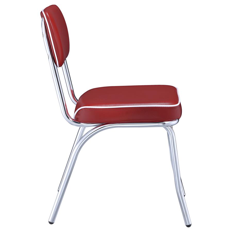 Retro Red Side Chair - MyWaynesHome #