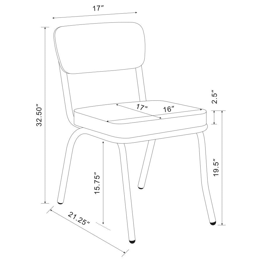 Retro Red Side Chair - MyWaynesHome #