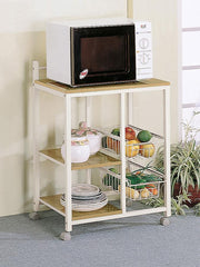 Kelvin White Kitchen Cart - MyWaynesHome #