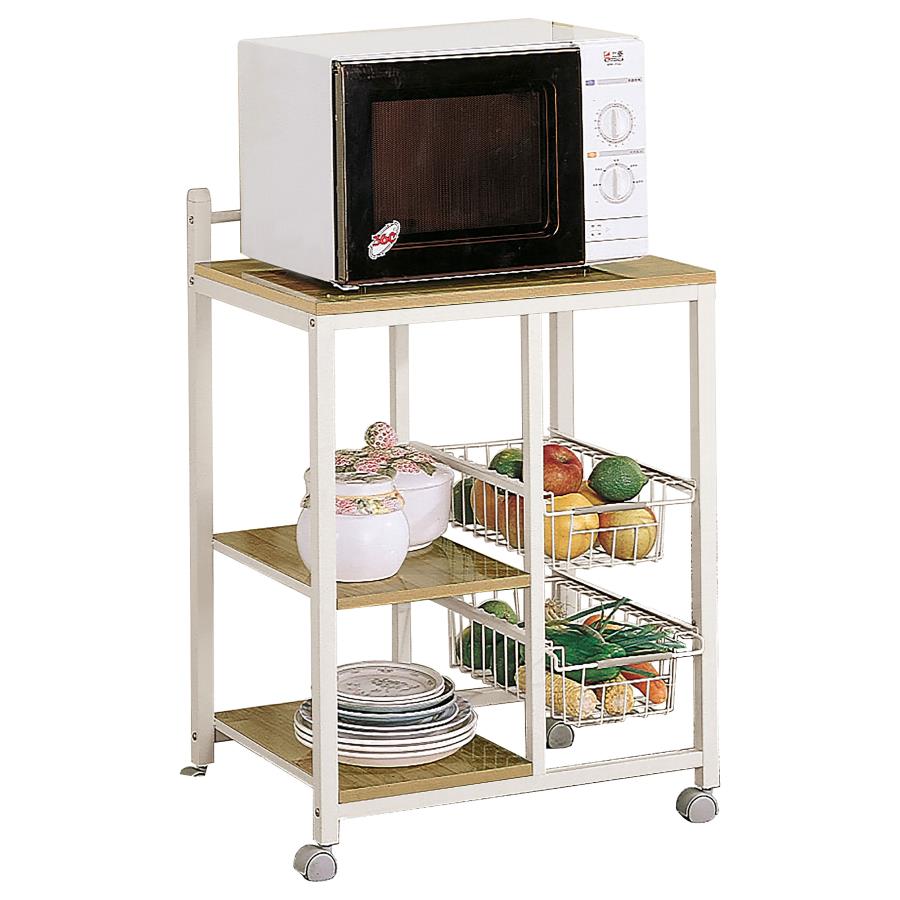 Kelvin White Kitchen Cart - MyWaynesHome #