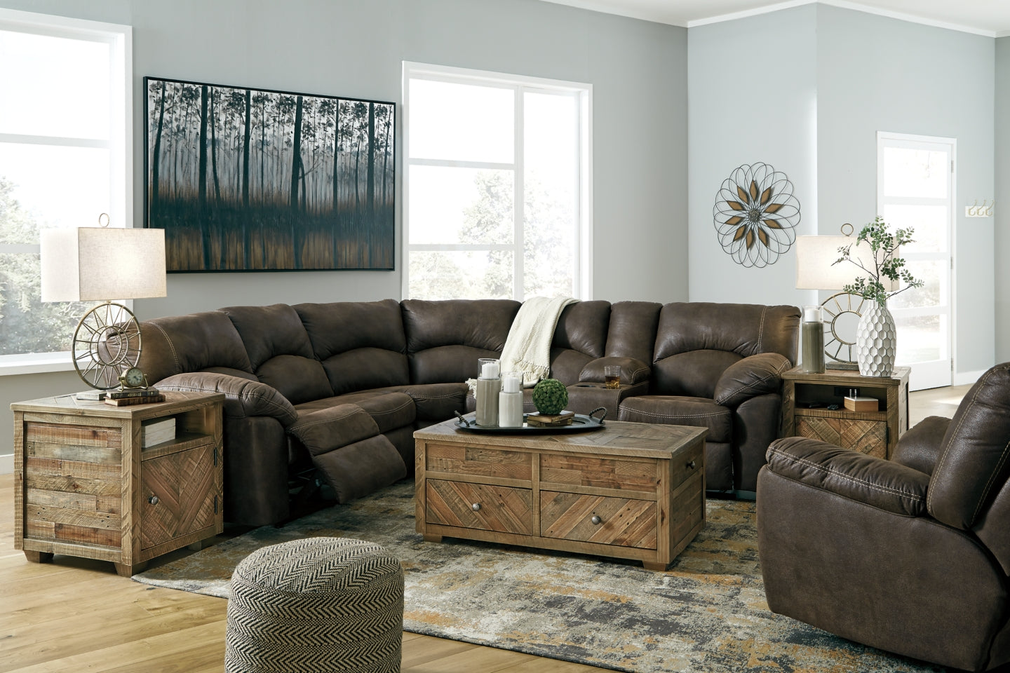 Tambo 2-Piece Sectional with Recliner - MyWaynesHome #