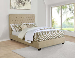 Chloe Beige Eastern King Bed - MyWaynesHome #