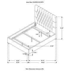 Chloe Beige Queen Bed - MyWaynesHome #