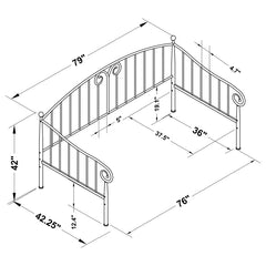 Grover Black Twin Daybed - MyWaynesHome #