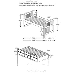 Rochford Black Twin Daybed W/ Trundle - MyWaynesHome #
