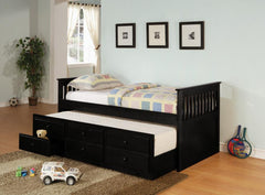Rochford Black Twin Daybed W/ Trundle - MyWaynesHome #