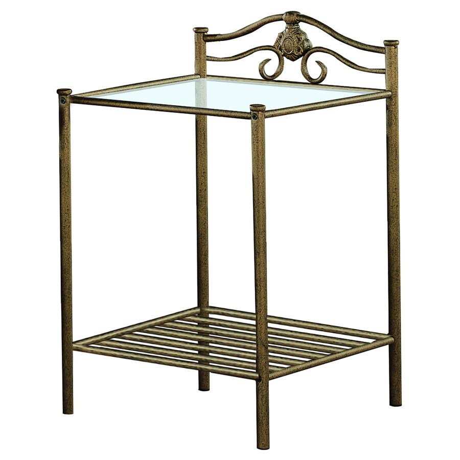 Sydney Gold Nightstand - MyWaynesHome #
