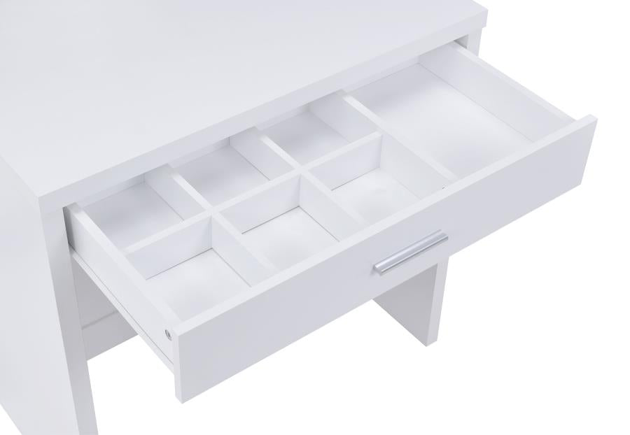 Harvey White Vanity Table & Mirror - MyWaynesHome #
