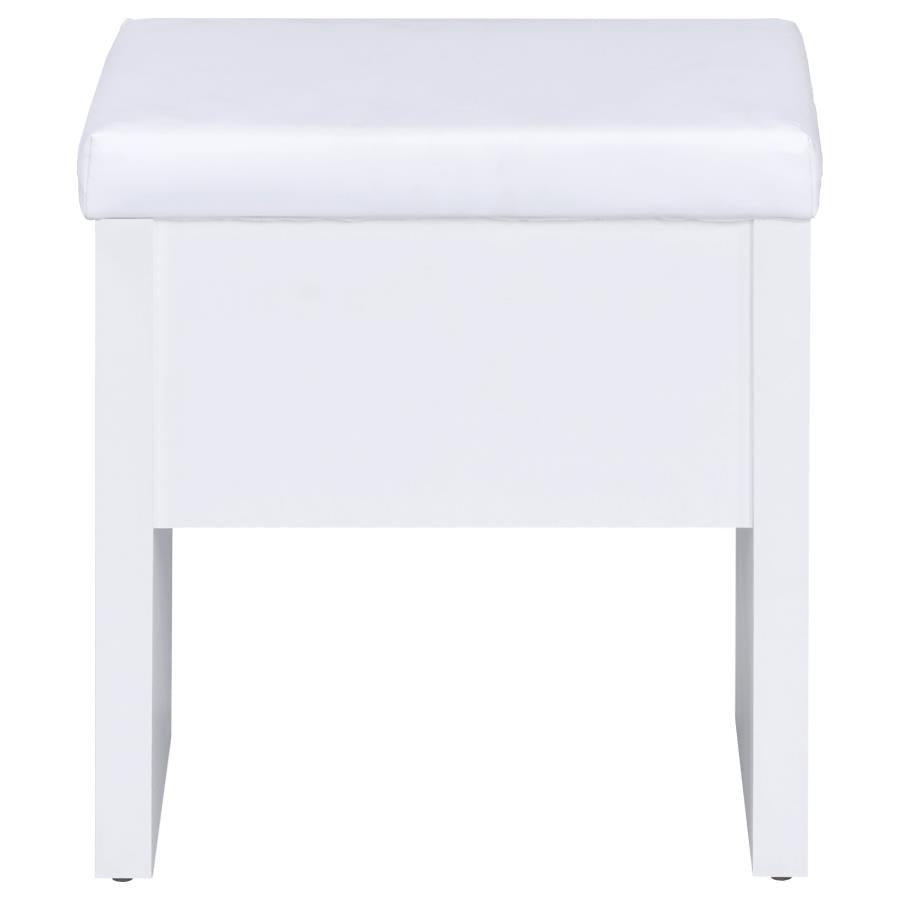 Harvey White Vanity Table & Mirror - MyWaynesHome #