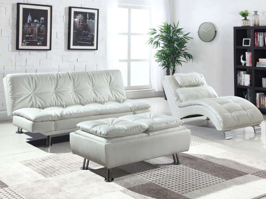 Dilleston White Sofa Bed - MyWaynesHome #