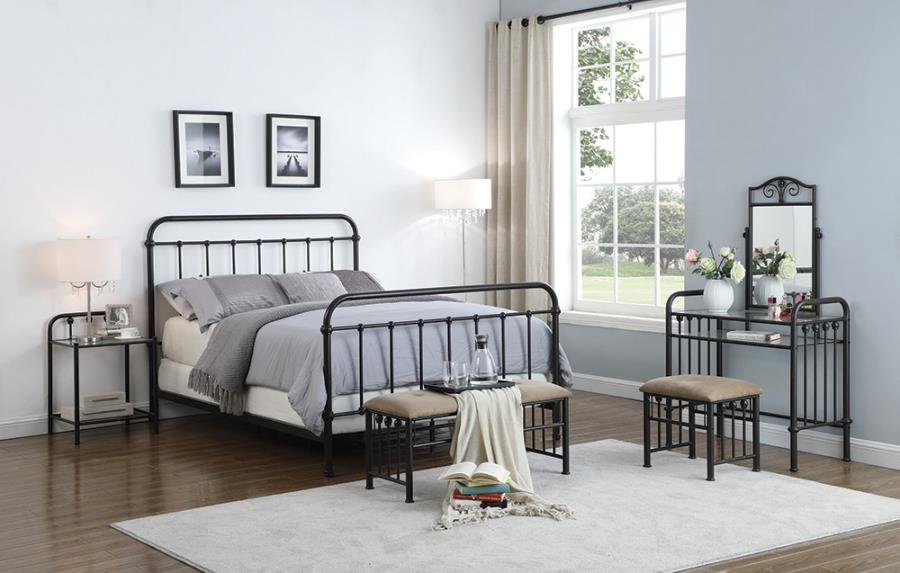Livingston Brown Eastern King Bed - MyWaynesHome #