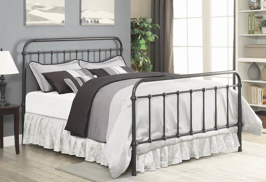 Livingston Brown Queen Bed - MyWaynesHome #