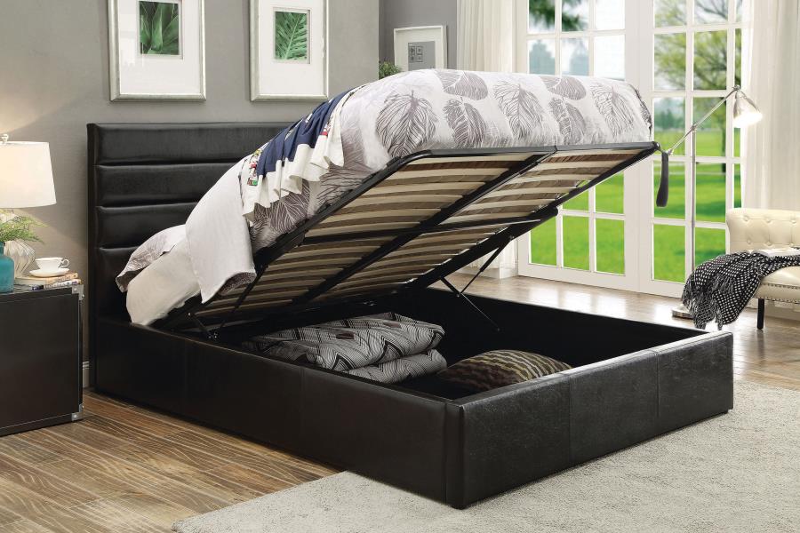 Riverbend Black Full Storage Bed - MyWaynesHome #
