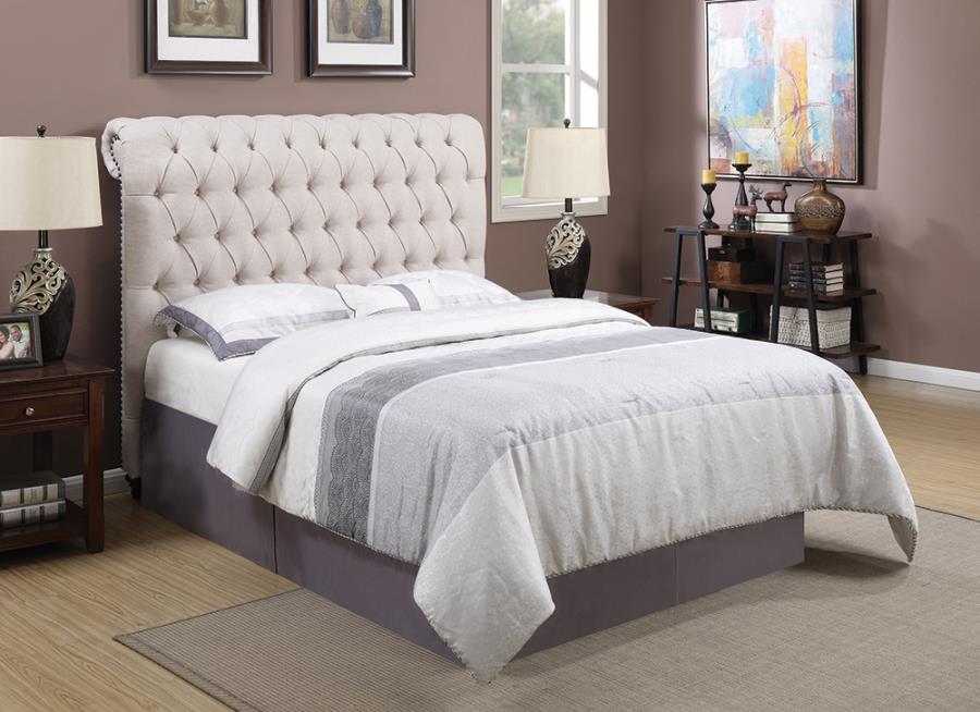 Devon Beige California King Headboard - MyWaynesHome #