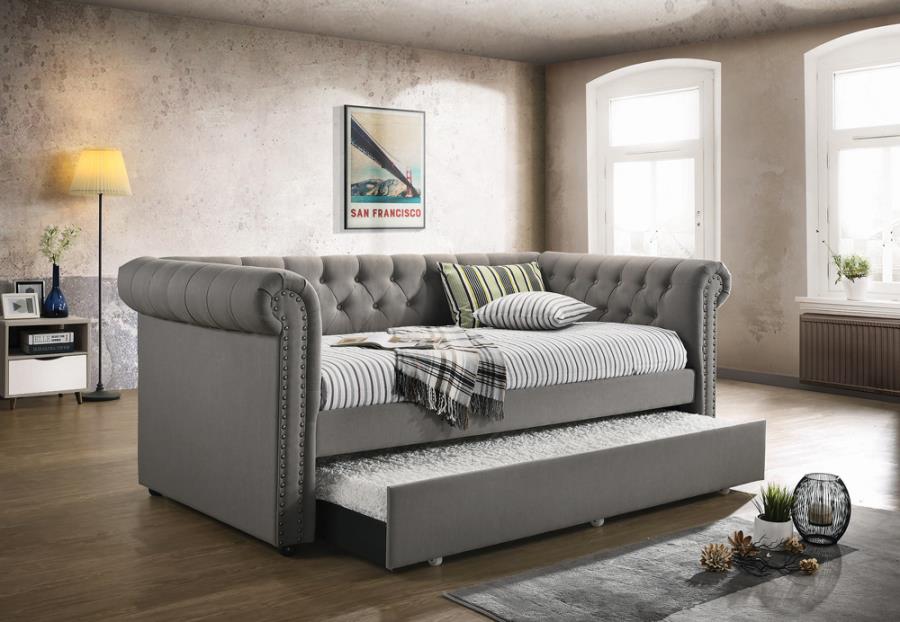 Kepner Grey Twin Daybed W/ Trundle - MyWaynesHome #