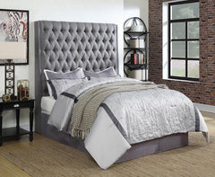 Camille Grey Eastern King Headboard - MyWaynesHome #