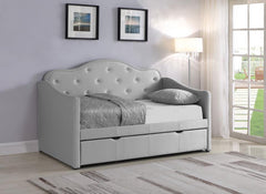 Elmore Grey Twin Daybed W/ Trundle - MyWaynesHome #