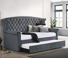Scarlett Grey Twin Daybed W/ Trundle - MyWaynesHome #