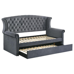 Scarlett Grey Twin Daybed W/ Trundle - MyWaynesHome #