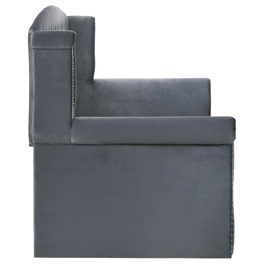 Scarlett Grey Twin Daybed W/ Trundle - MyWaynesHome #