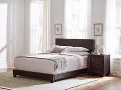 Dorian Brown Eastern King Bed 4 Pc Set - MyWaynesHome #