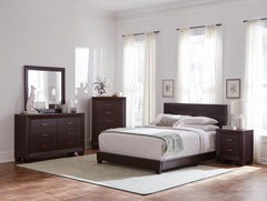 Dorian Brown Eastern King Bed 5 Pc Set - MyWaynesHome #
