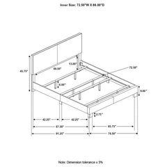 Dorian Brown California King Bed - MyWaynesHome #