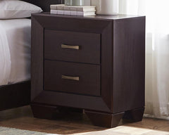 Dorian Brown Twin Bed 4 Pc Set - MyWaynesHome #