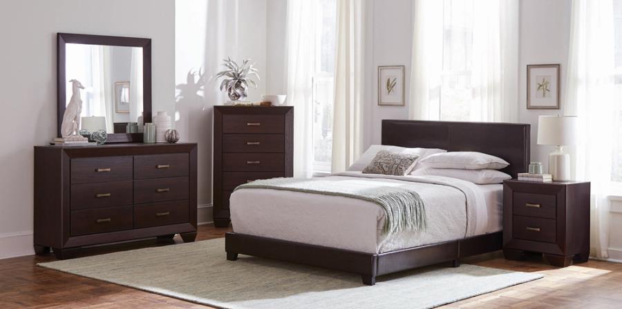 Dorian Brown Twin Bed 4 Pc Set - MyWaynesHome #