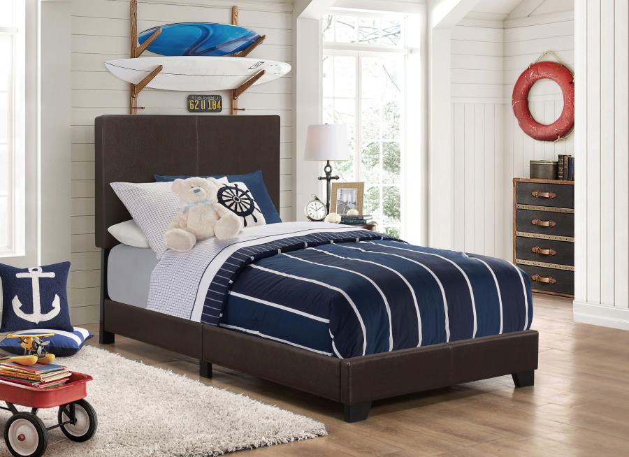 Dorian Brown Twin Bed 5 Pc Set - MyWaynesHome #