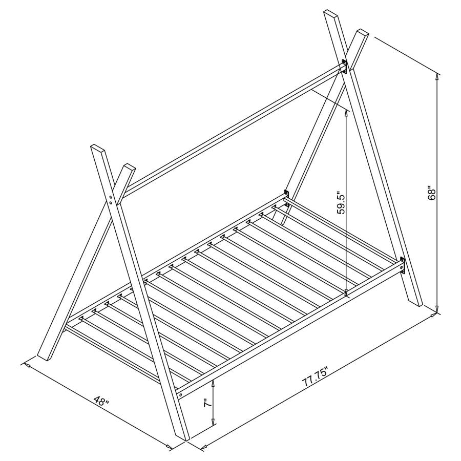 Fultonville Pink Twin Tent Bed - MyWaynesHome #