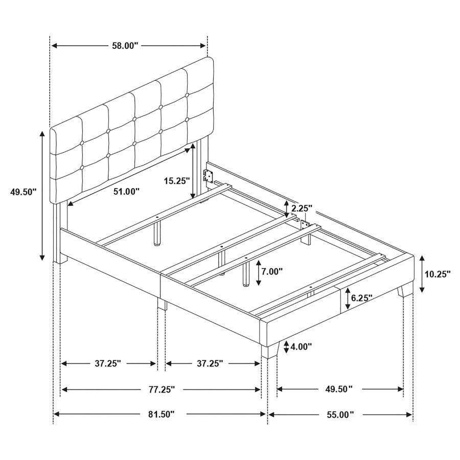 Mapes Grey Full Bed - MyWaynesHome #