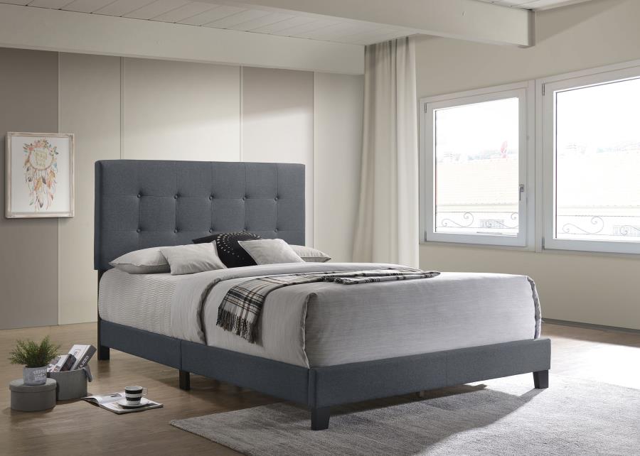 Mapes Grey Eastern King Bed - MyWaynesHome #