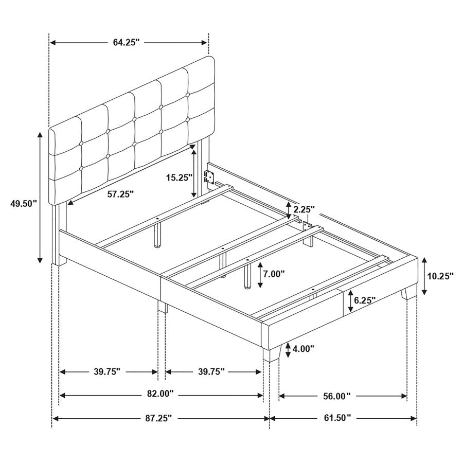 Mapes Grey Queen Bed - MyWaynesHome #