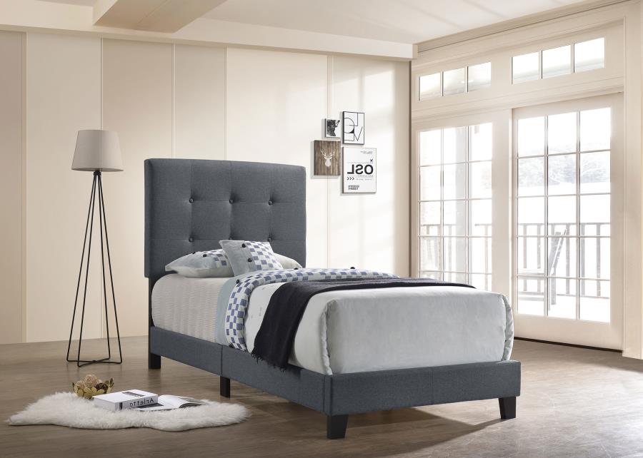 Mapes Grey Twin Bed - MyWaynesHome #