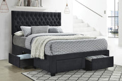 Soledad Grey Full Storage Bed - MyWaynesHome #