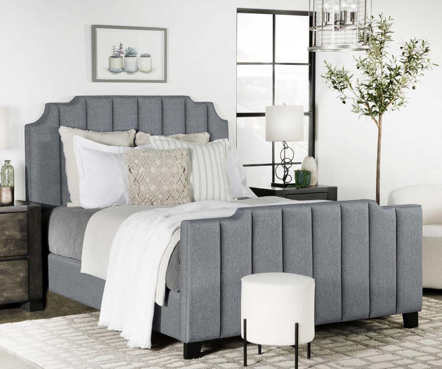 Fiona Grey Eastern King Bed - MyWaynesHome #